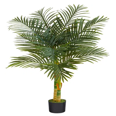 Homplanti 4' Golden Cane Artificial Palm Tree