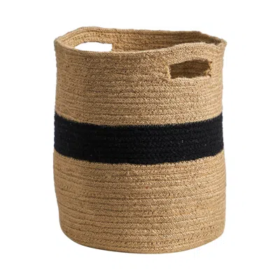 Homplanti 13.5" Handmade Natural Cotton Basket