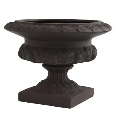 Homplanti 12.5" Iron Finished Decorative Urn (indoor/outdoor)