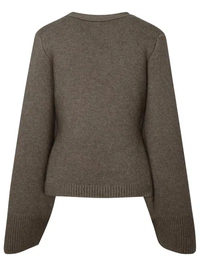 Khaite Camel Cashmere Icon Cardigan In Brown