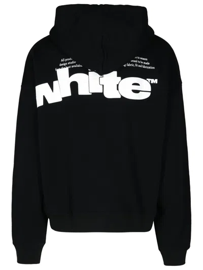 Shop Off-white Off White Black Cotton Sweatshirt