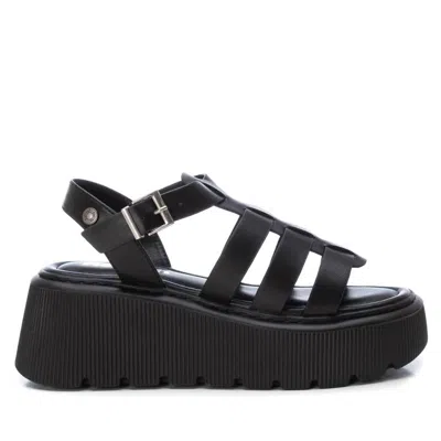 Xti Women's Wedge Sandals In Black In Black