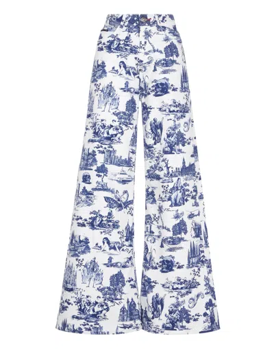 Philipp Plein Denim Mykonos Fit Print En Plein Air In Multi