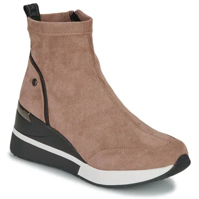 Xti Women's Wedge Ankle Booties In Light Brown In Brown