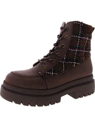 Rocket Dog Desmond Womens Faux Leather Winter & Snow Boots In Brown