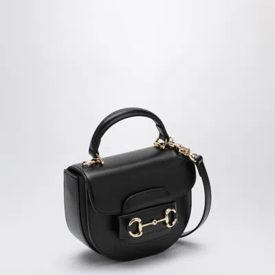 Gucci Elegant Mini Horsebit Handbag 18x15x6.5 Cm In Black