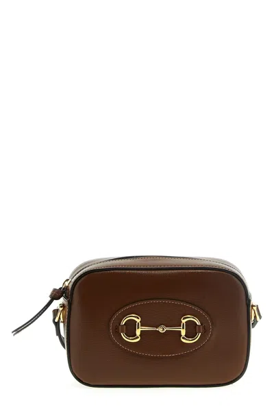 Gucci Small Horsebit 1955 Shoulder Bag In Brown