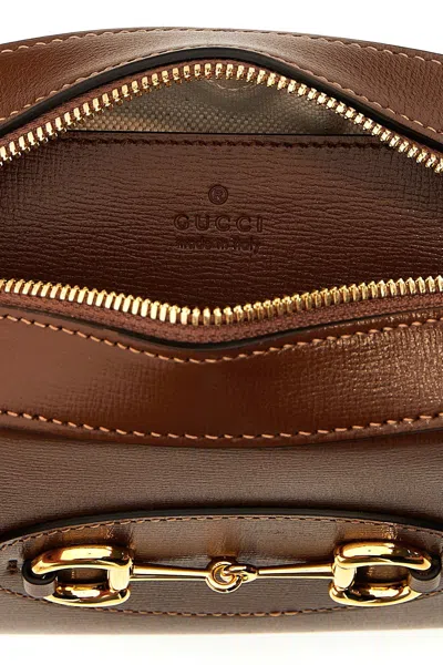 Gucci Small Horsebit 1955 Shoulder Bag In Brown