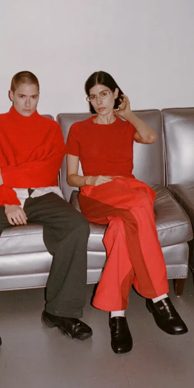 6397 Curved Trackpant Rouge