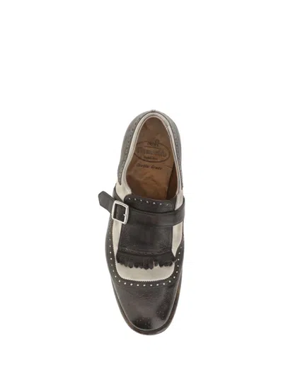 Church's Shanghai Loafers In Ebony+white