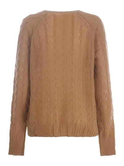 Shop Etro Sweater "pegaso" In Beige