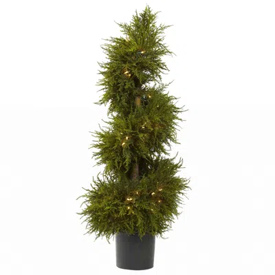 Homplanti 43" Cedar Spiral Topiary W/lights