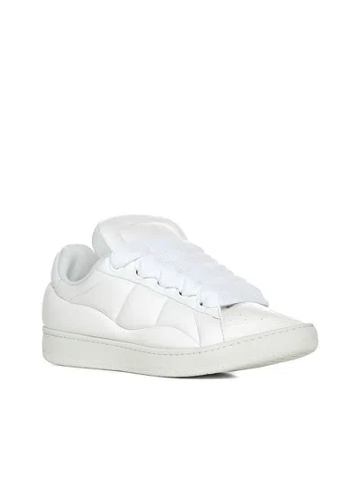 Shop Lanvin Sneakers In White/white