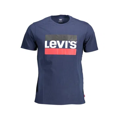 Shop Levi's Blue Cotton T-shirt