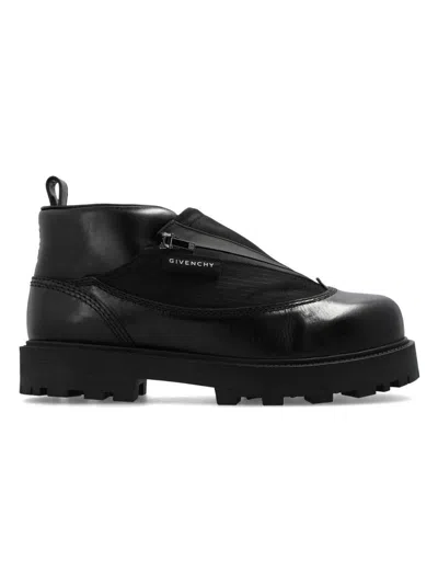 Givenchy Workboot Mid-tech In Black
