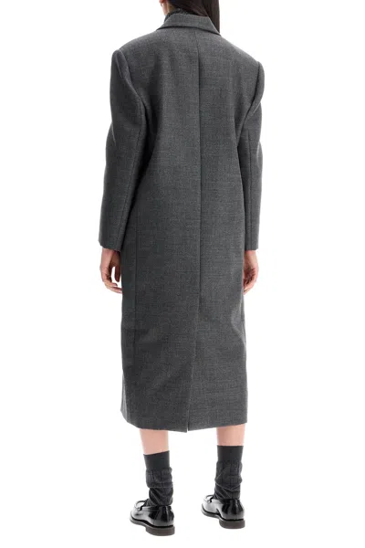 Shop Brunello Cucinelli Woolen Overcoat In Canvas Fabric