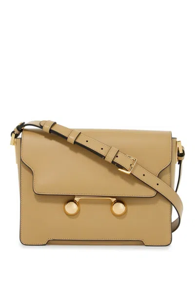 Marni Medium Trunkaroo Shoulder Bag In Beige