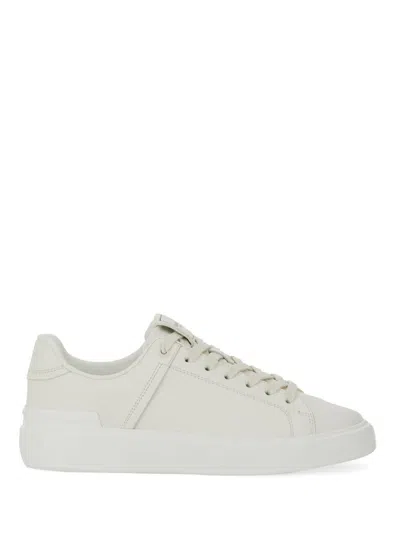 Shop Balmain B-court Sneaker In White