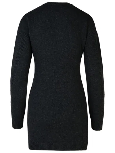 Moschino Wool Blend Dress With Cable Knit Detailing
