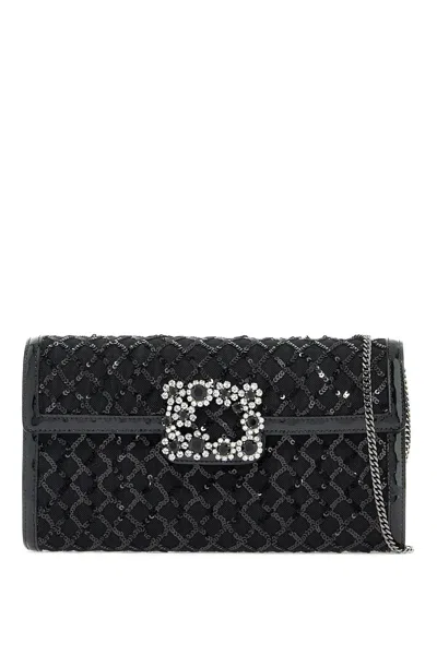 Shop Roger Vivier "flower Buckle Envelope