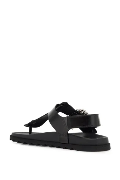 Shop Roger Vivier Leather Slidy Viv' Flip F