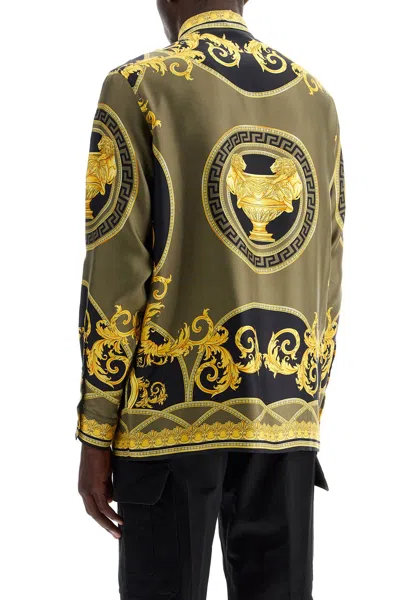 Shop Versace Barocco Silk Shirt