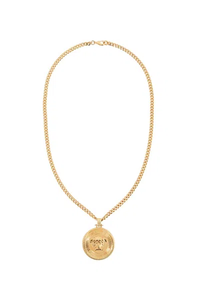 Shop Versace Biggie Medusa Necklace