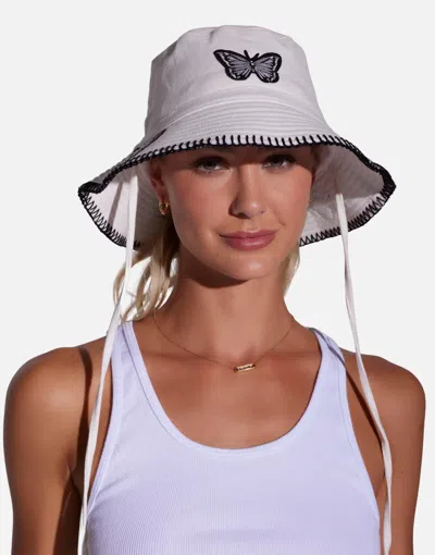 Lauren Moshi Aria Black & White Butterfly In White