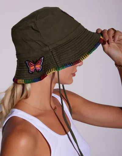 Lauren Moshi Aria Color Butterfly In Military