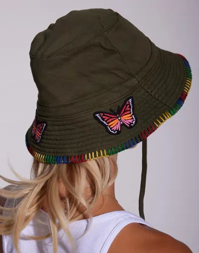 Lauren Moshi Aria Color Butterfly In Military