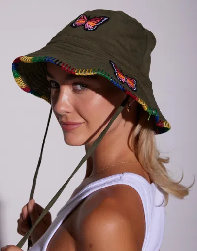 Lauren Moshi Aria Color Butterfly In Military