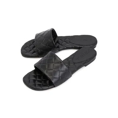 Bottega Veneta Quilted Leather Flat Slide Sandals