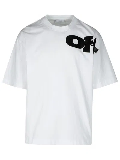 Shop Off-white 'shared' White Cotton T-shirt Man