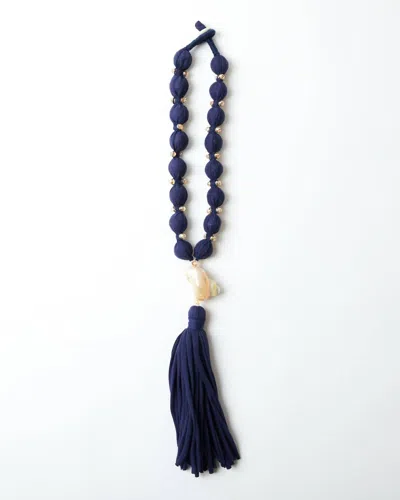 Mare Sole Amore Women's Luna Necklace In Navy In Blue