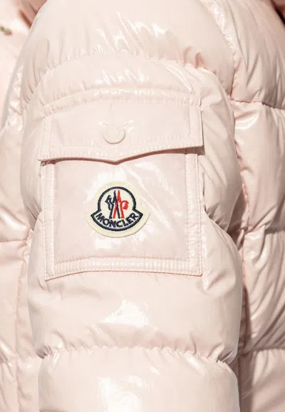 Shop Moncler Barante Puffer Hooded Jacket In Blush