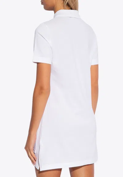 Shop Kenzo Boke Flower Mini Polo Dress In White