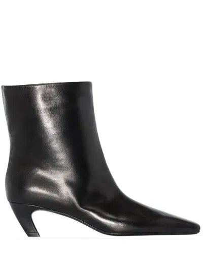 Shop Khaite Arizona Ankle Boot Shoes In 200 Black