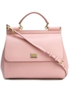 Dolce & Gabbana Sicily Large Tote In Pink