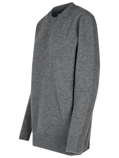 Maison Margiela Wool Sweater 'over' Crew Neck In Grey