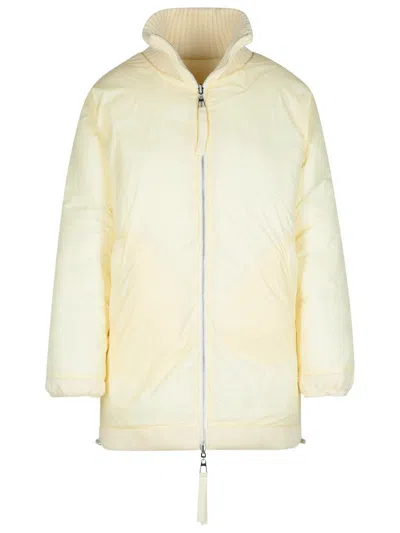 P.a.r.o.s.h 'last' Cream Wool Blend Down Jacket In Beige