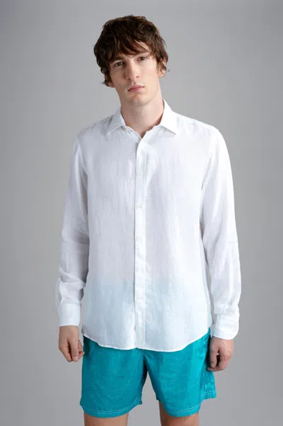 Shop Paul & Shark Shirt In White