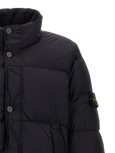 Shop Stone Island 'garment Dyed Crinkle Reps R-ny' Down Jacket In Blue