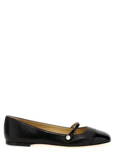 Shop Jimmy Choo Elisa Ballet Flats Flat Shoes In Black