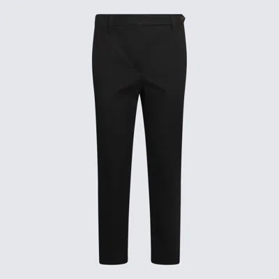 Shop Brunello Cucinelli Black Cotton Pants