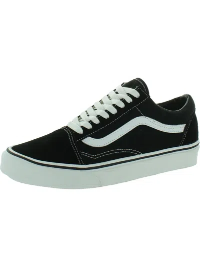 Vans Old Skool Pro Mens Suede Lifestyle Skate Shoes In Black