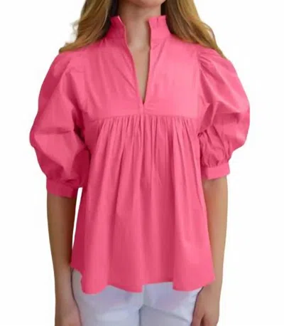 Never A Wallflower Women's High Neck Top In Hot Pink In Pink