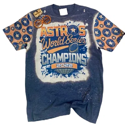 Beasley Belles Women's Astros World Series Champions Tee In Navy In Blue