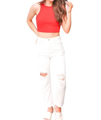 Signature8 Destroyed Denim Pants In White In White