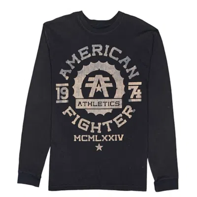 American Fighter Men's Maryland Long Sleeve Tee In Black In Black