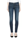 J BRAND 'Emma' Exposed Zip Front Super Skinny Jeans